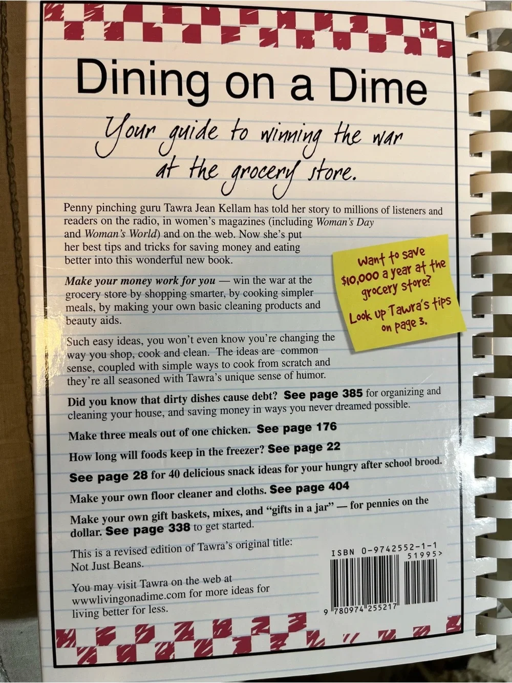 Dining on a Dime Cook Book – White & Red Budget Cooking Guide